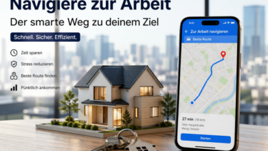 navigiere zur arbeit​