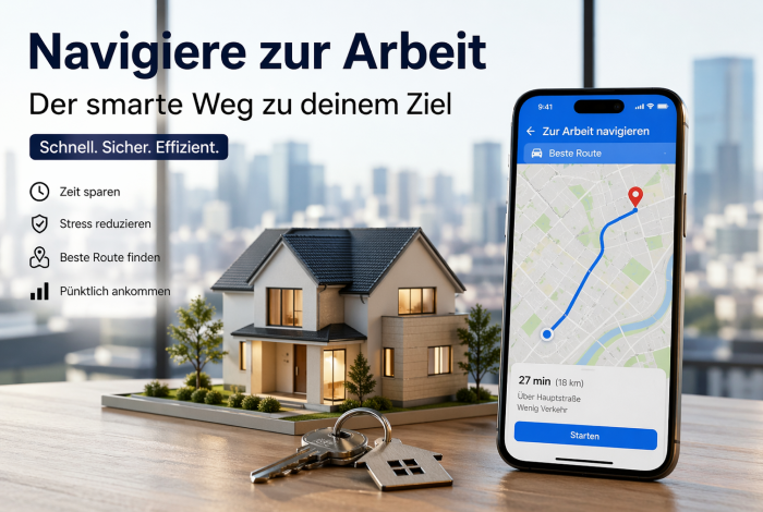 navigiere zur arbeit​